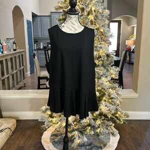 Sleeveless peplum top